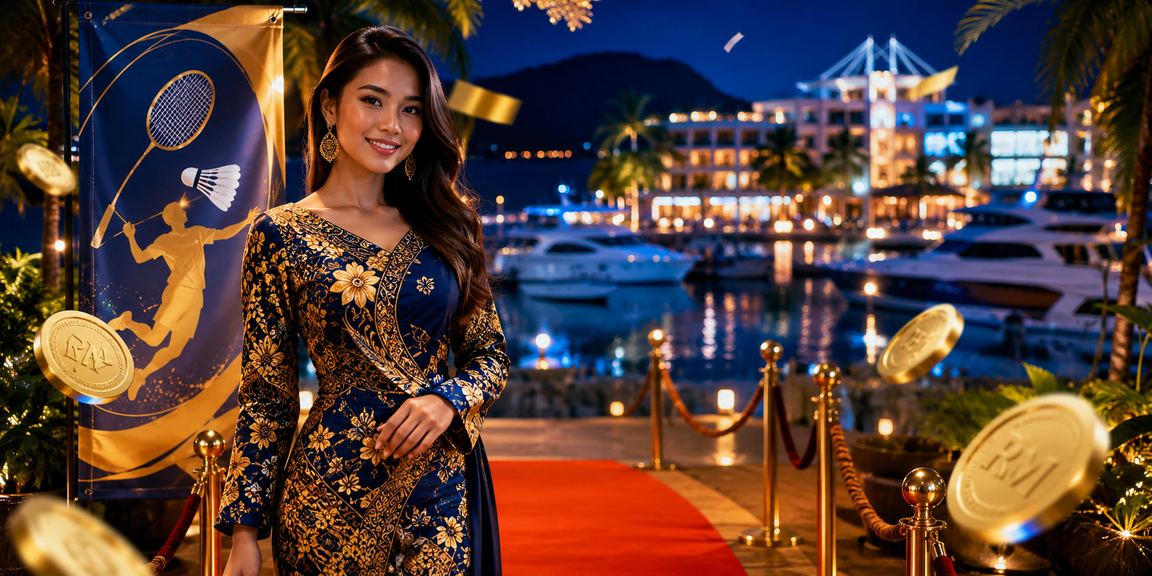 Suasana hiburan kasino bergaya batik di Langkawi Malaysia