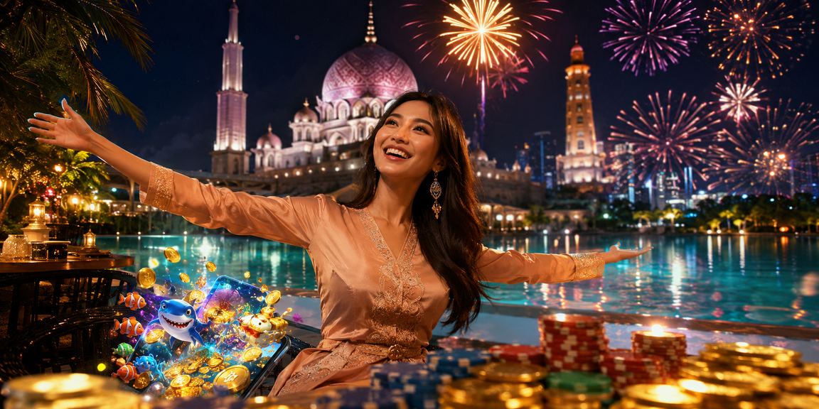 Skrin permainan hiburan bergaya Putrajaya dengan tetapan selamat